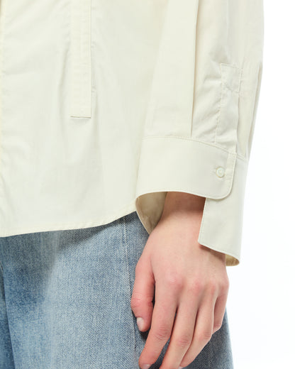 MLO Camicia con collo alla coreana BEIGE