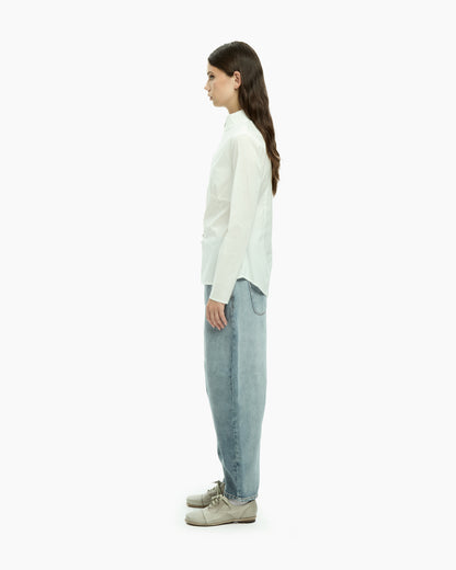 MLO Camicia con zip frontale BIANCO