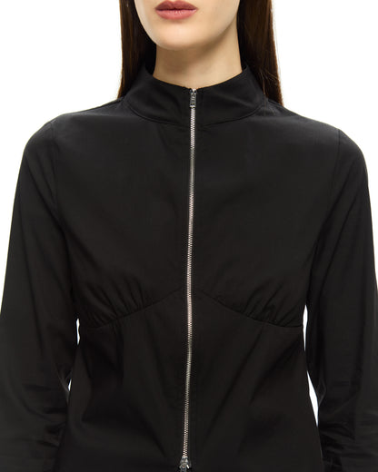 MLO Camicia con zip frontale NERO