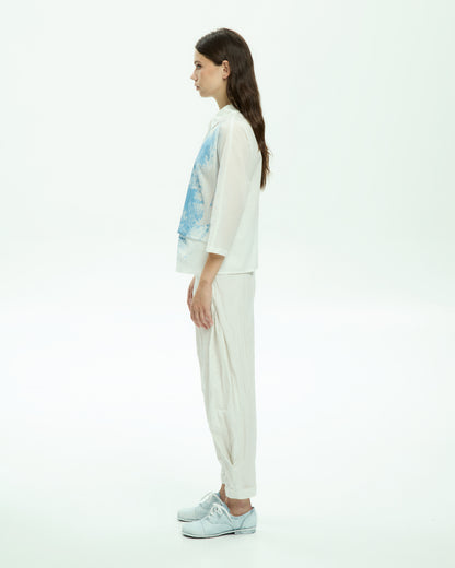 MLO Camicia con stampa BIANCO