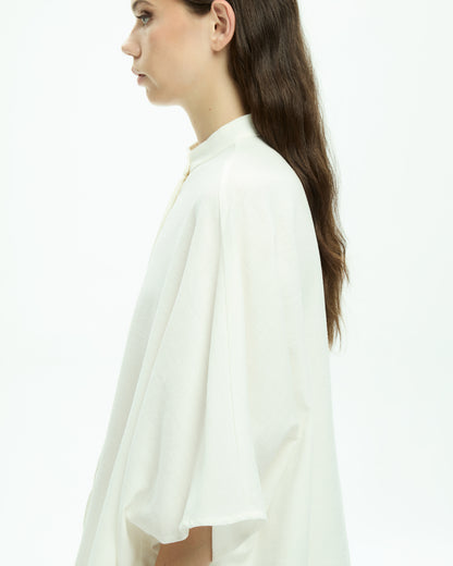 MLO Camicia con collo alla coreana BIANCO