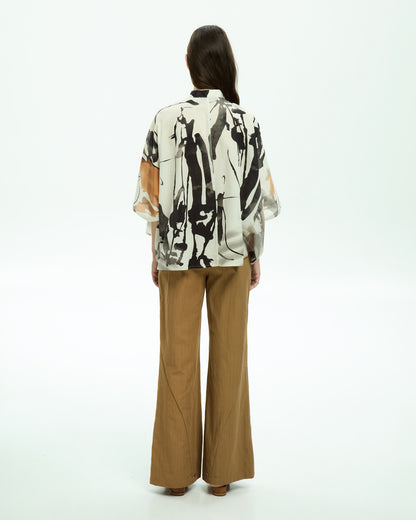 MLO Camicia con maniche tre quarti MULTICOLOR