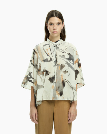 MLO Camicia con maniche tre quarti MULTICOLOR