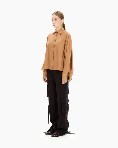 MLO Camici asimmetrica BEIGE