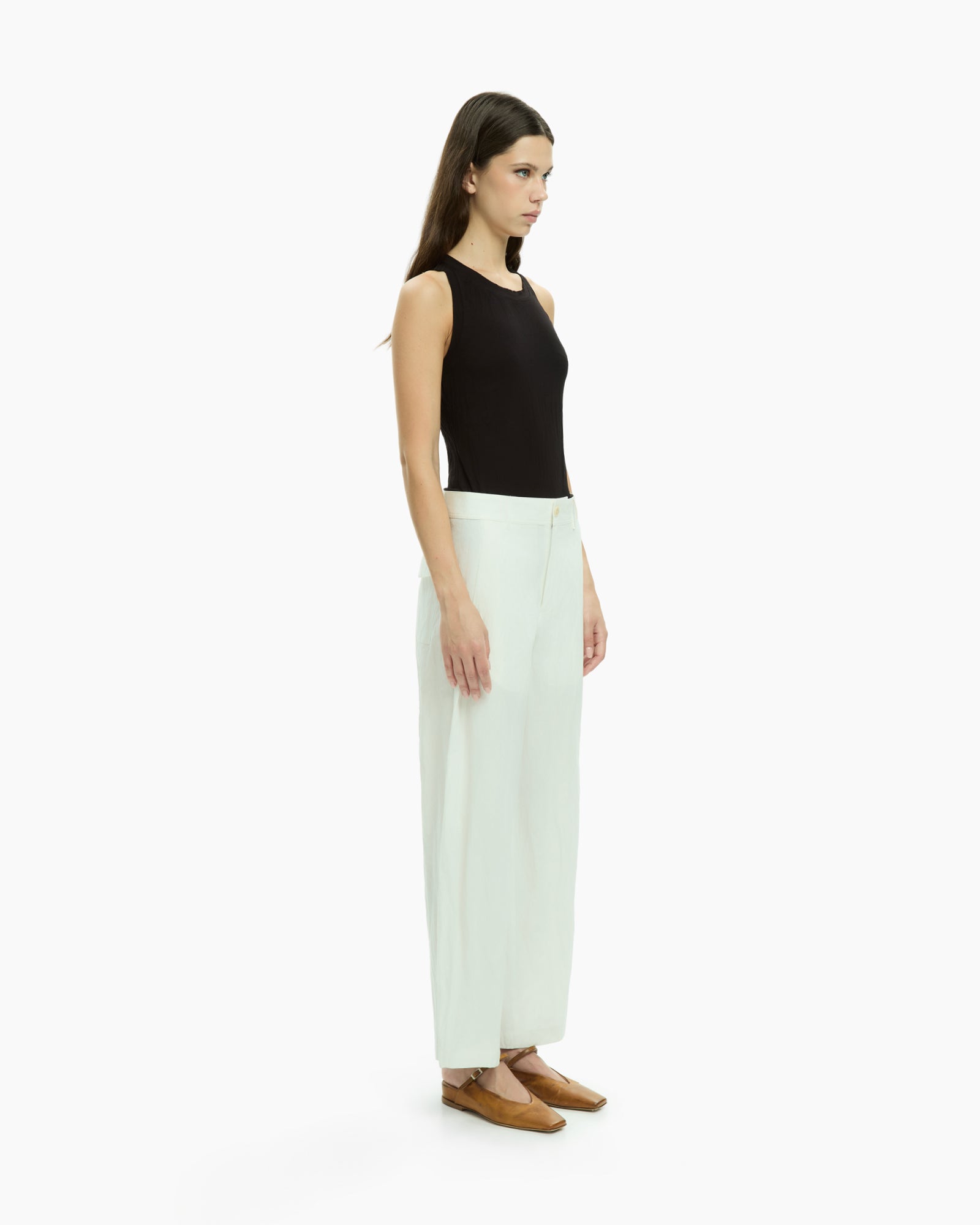 MLO Pantalone a gamba dritta CELESTE