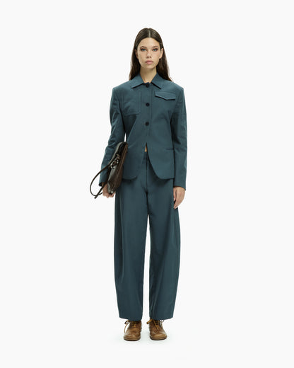 MLO Pantalone a gamba dritta CELESTE