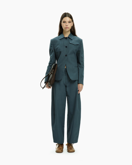 MLO Pantalone a gamba dritta CELESTE