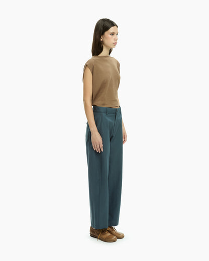 MLO Pantalone a gamba dritta CELESTE