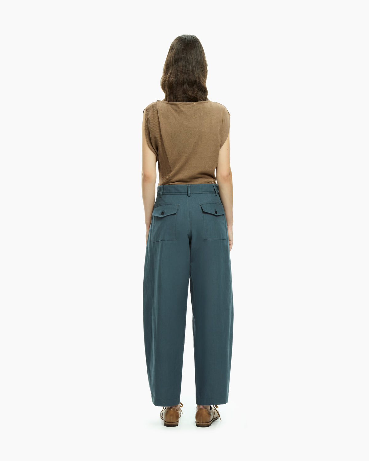 MLO Pantalone a gamba dritta CELESTE