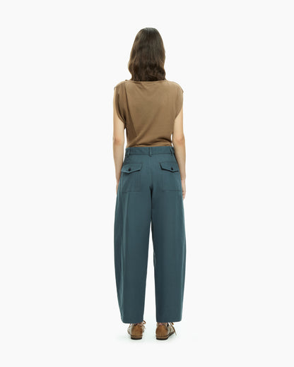 MLO Pantalone a gamba dritta CELESTE