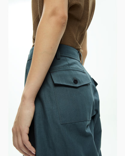 MLO Pantalone a gamba dritta CELESTE