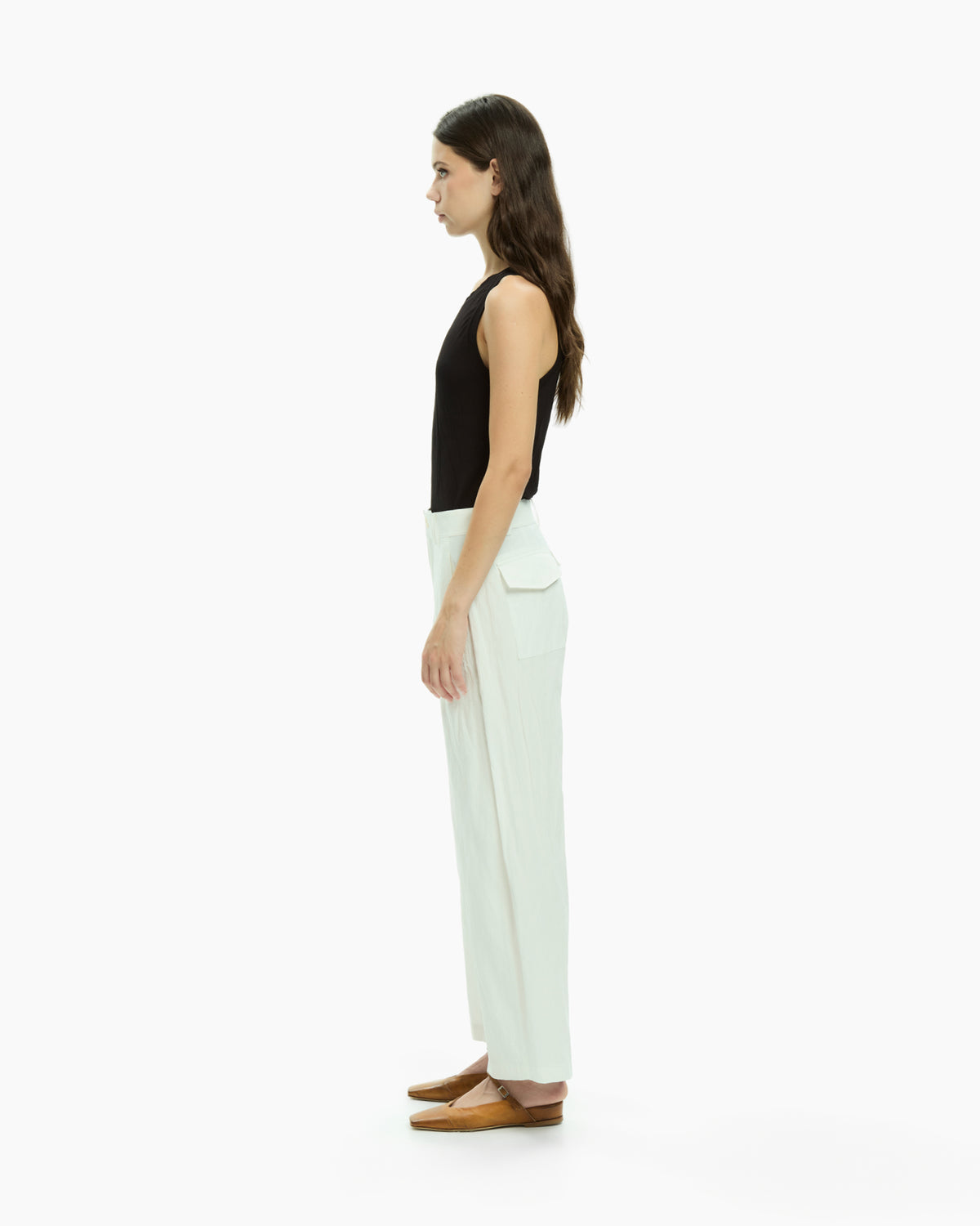 MLO Pantalone dal design essenziale BIANCO