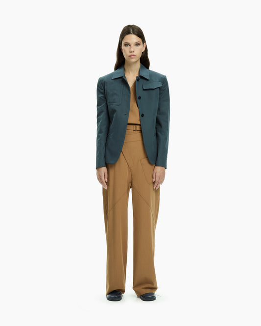 MLO Pantalone a vita alta BEIGE