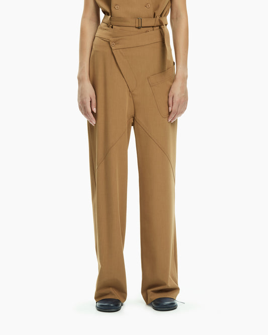 MLO Pantalone a vita alta BEIGE