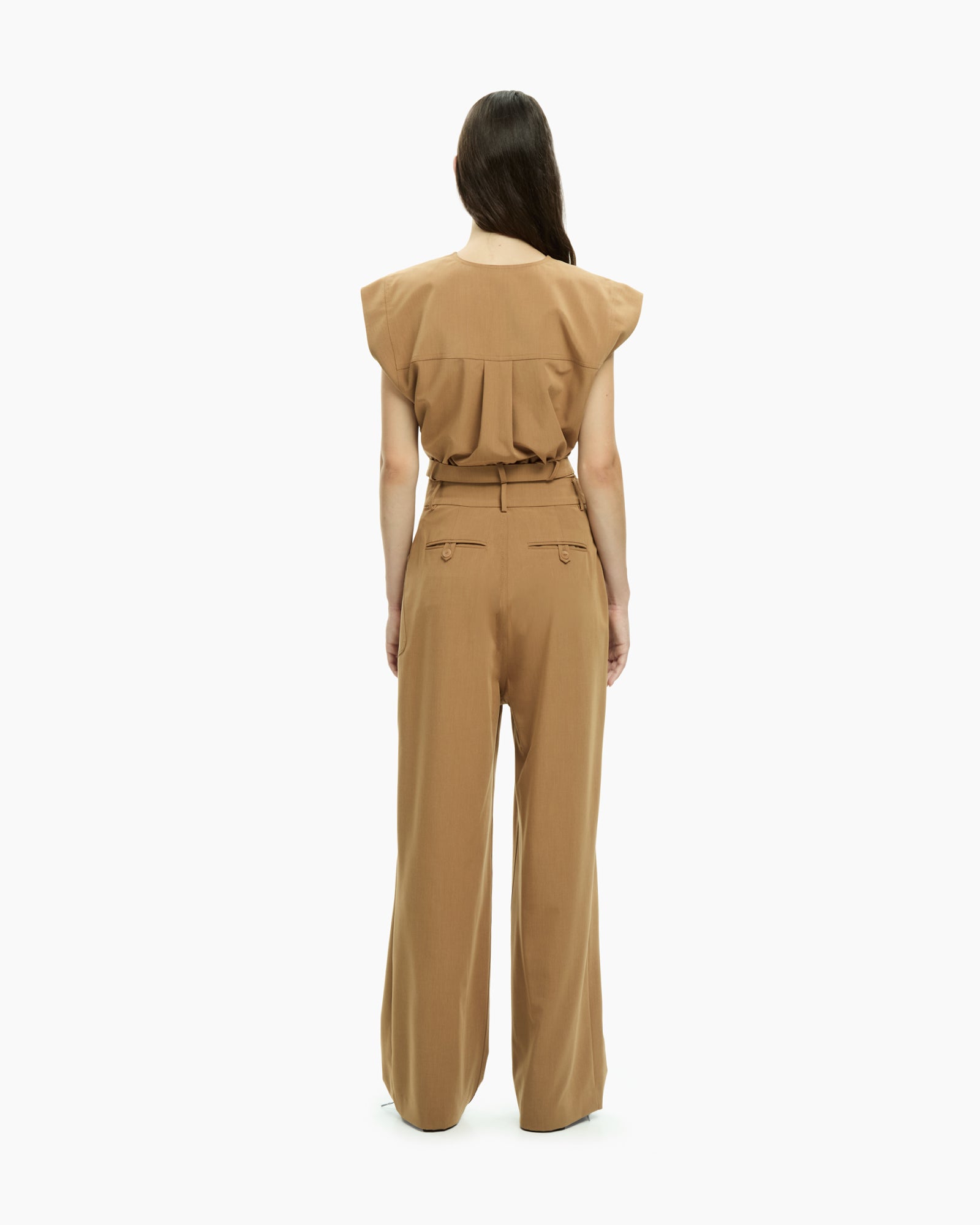 MLO Pantalone a vita alta BEIGE