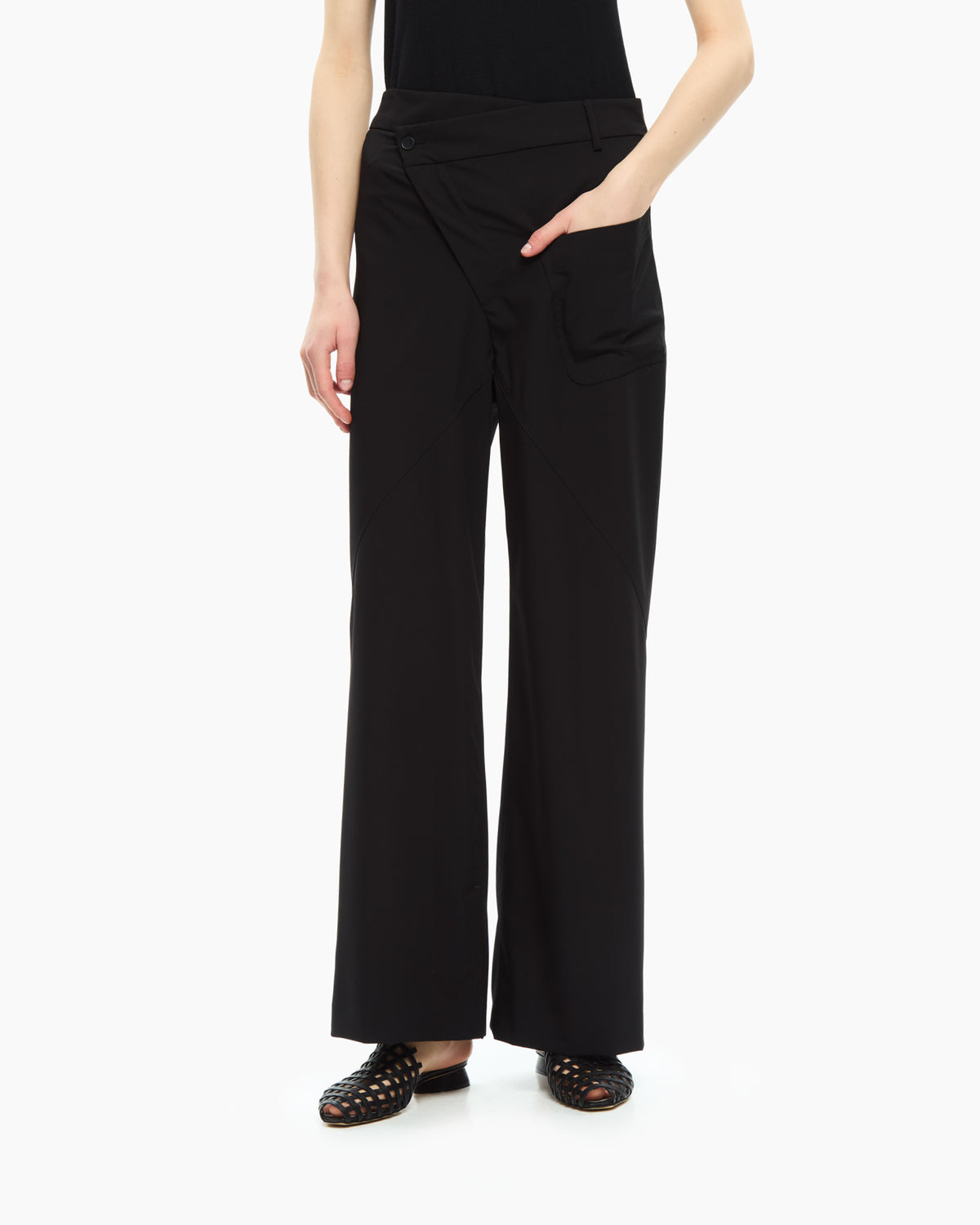 MLO Pantalone a vita alta NERO
