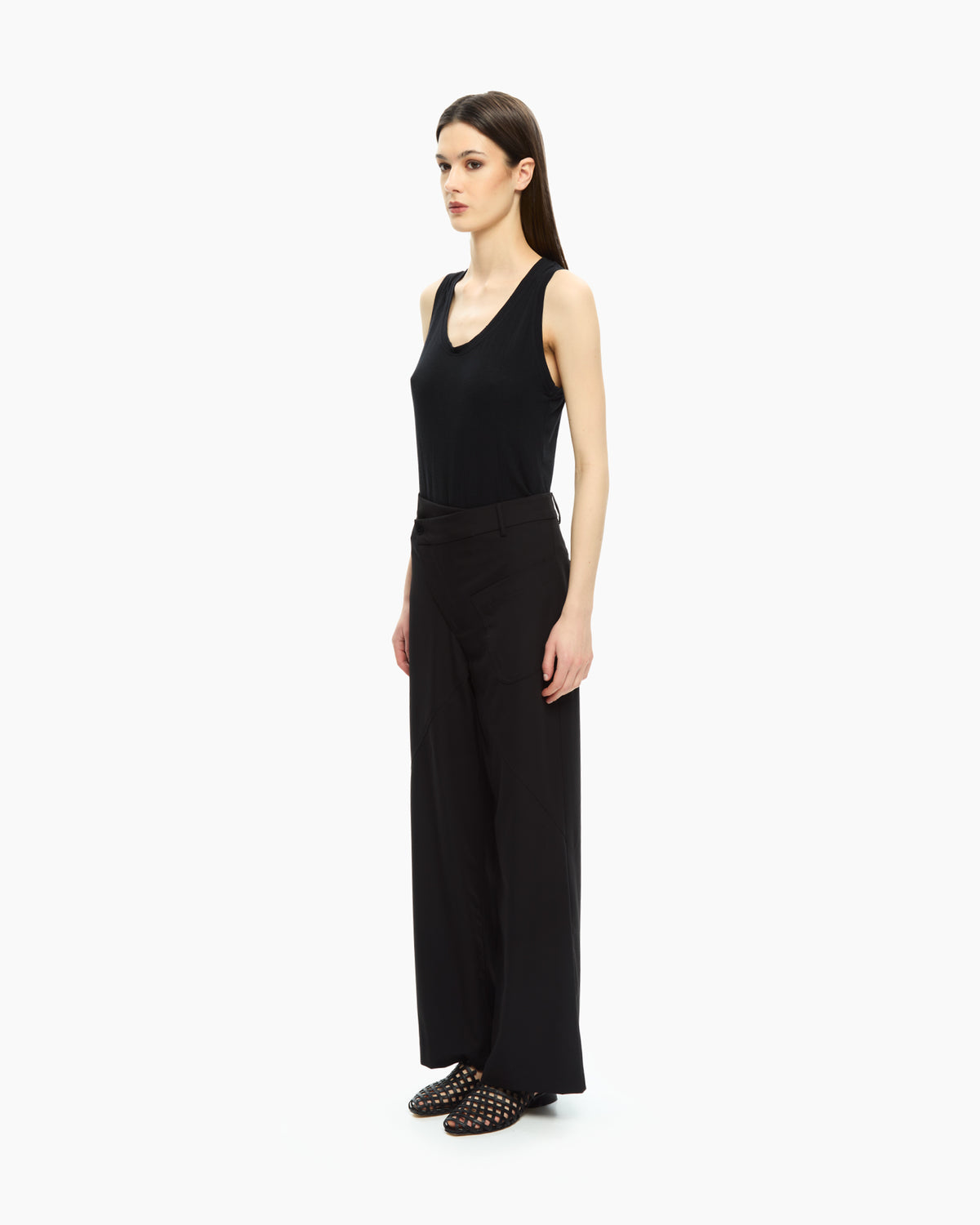 MLO Pantalone a vita alta NERO