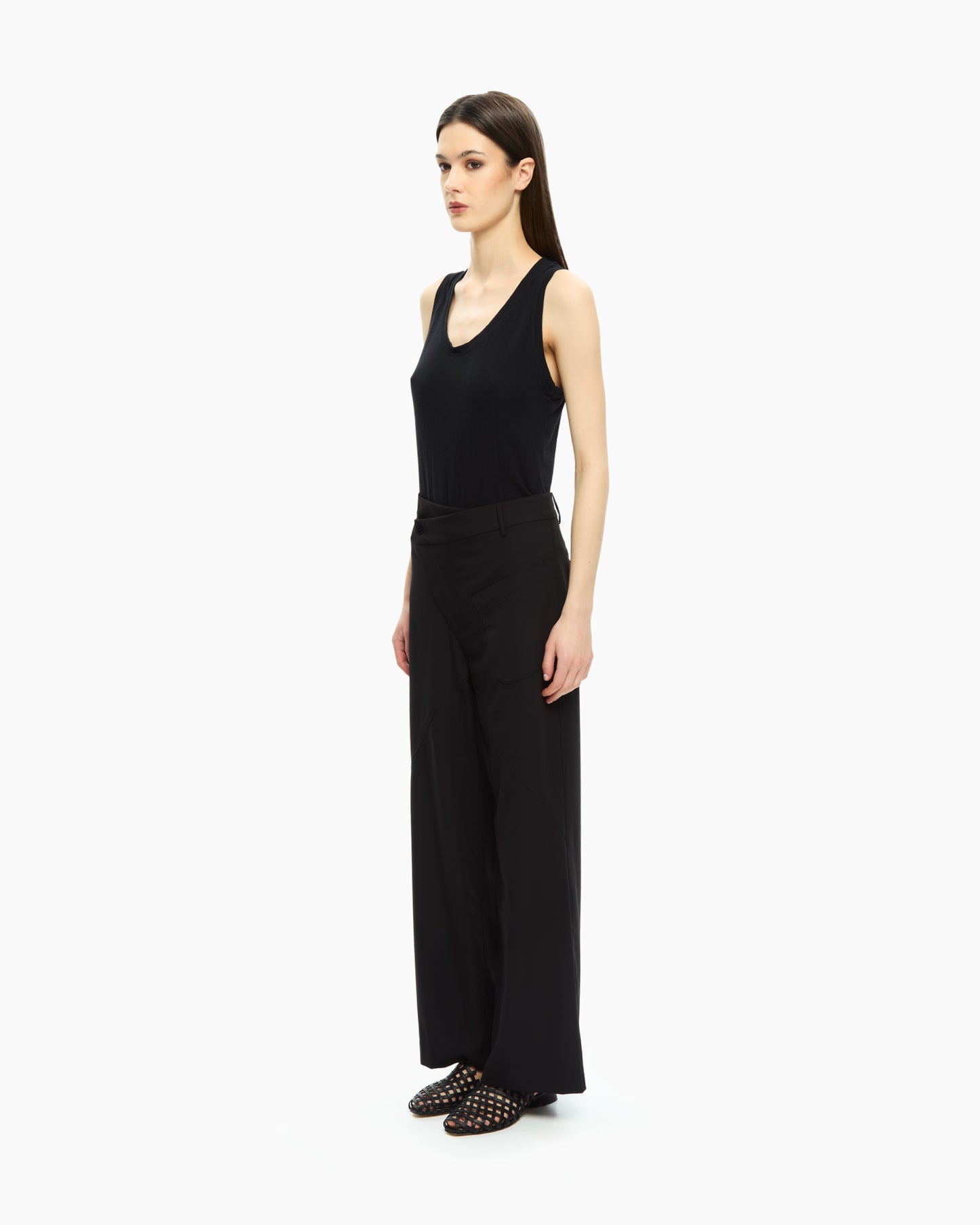MLO Pantalone a vita alta NERO