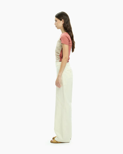 MLO Pantalone con dettagli asimmetrici BIANCO
