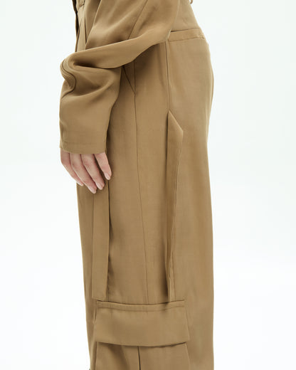 MLO Pantaloni cargo con tasche applicate BEIGE