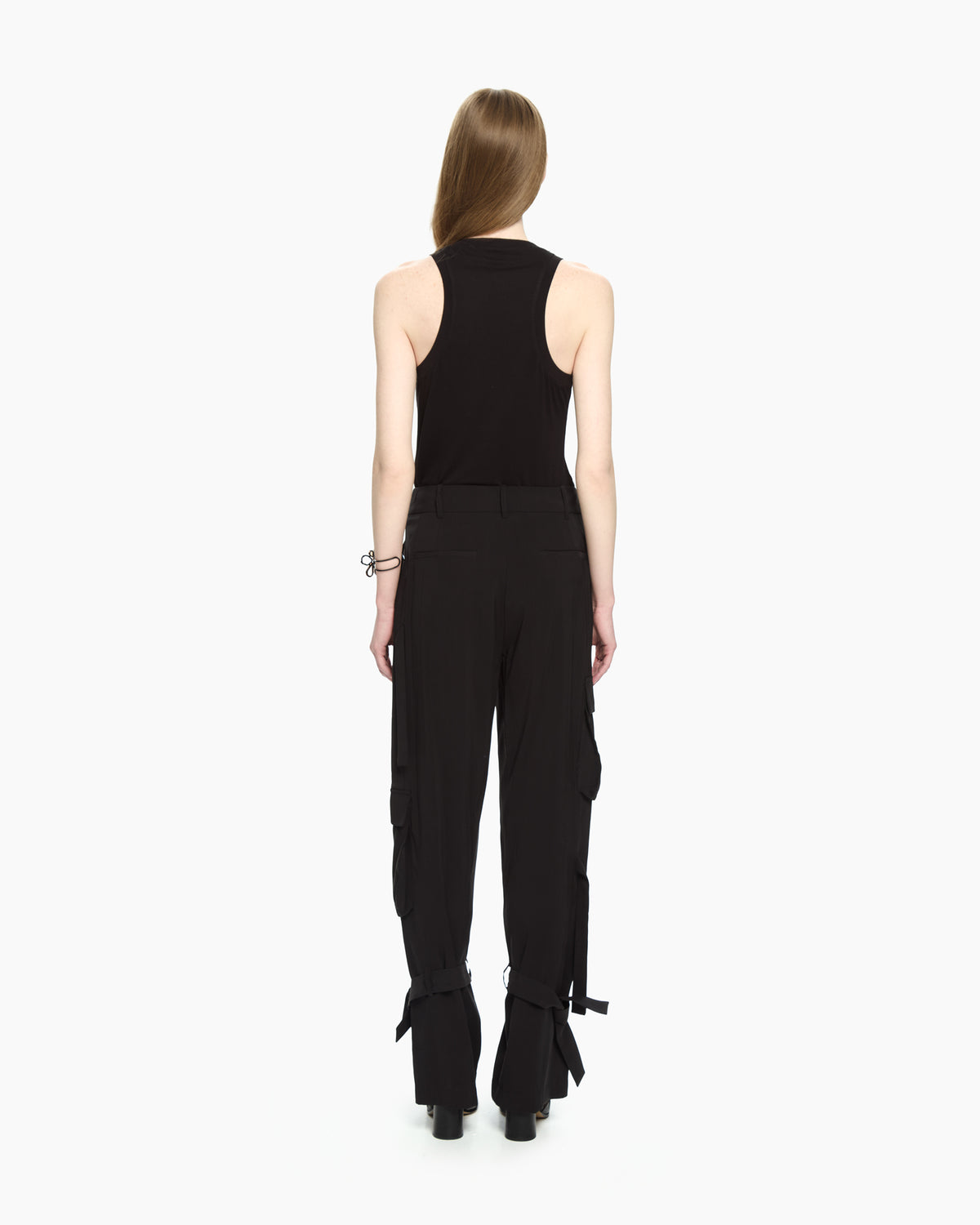 MLO Pantaloni cargo con tasche applicate NERO