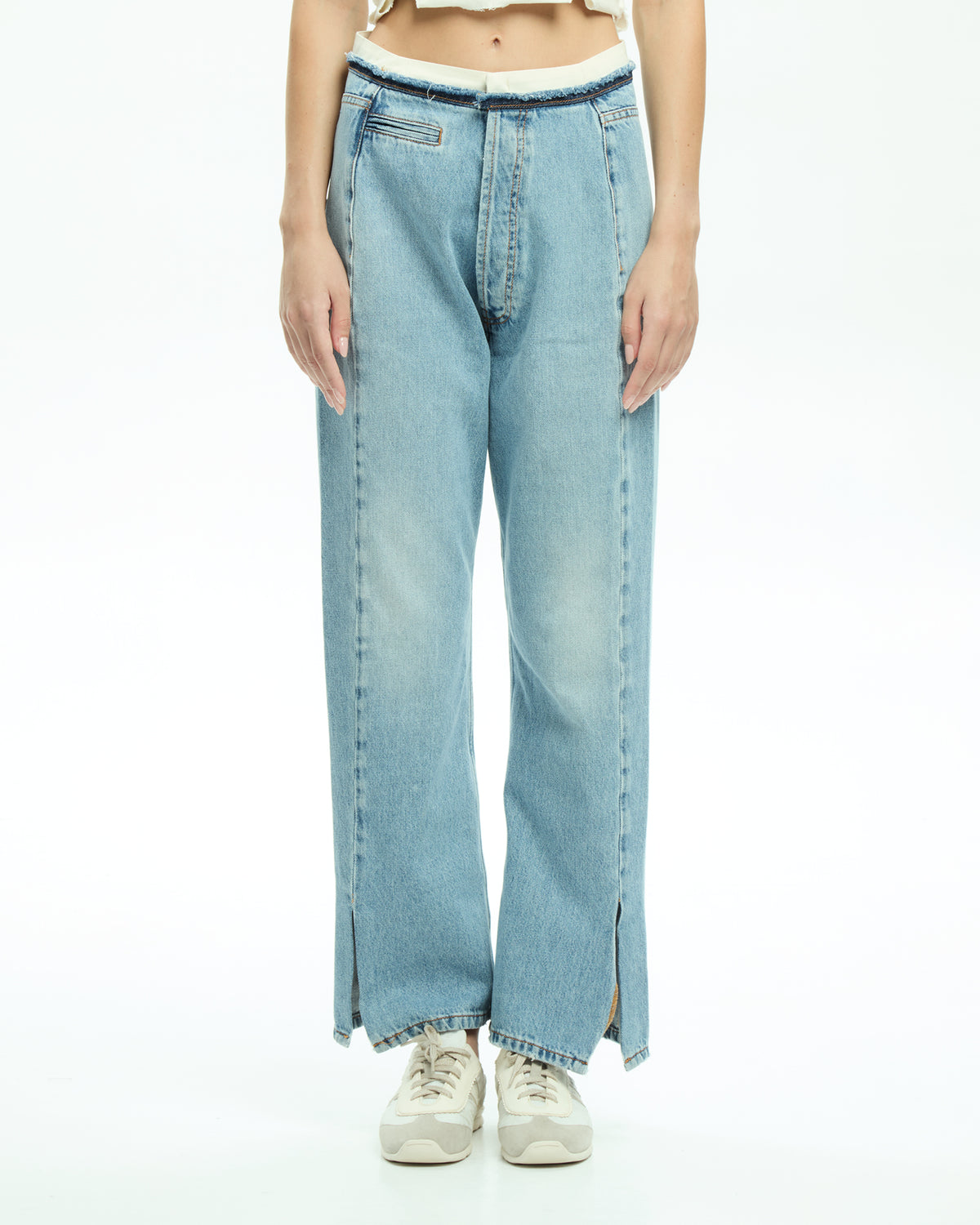 MLO Pantalone denim CELESTE
