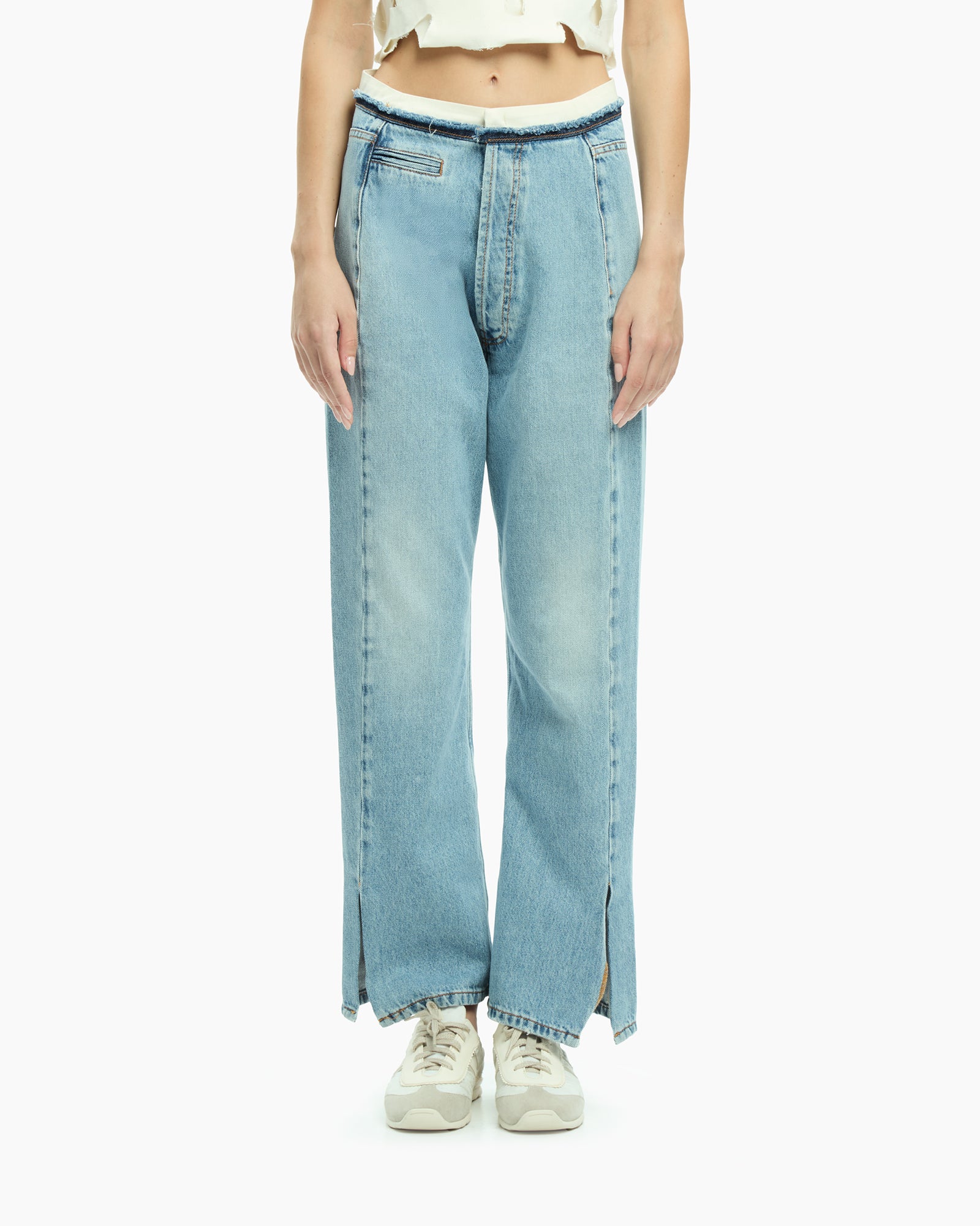 MLO Pantalone denim CELESTE