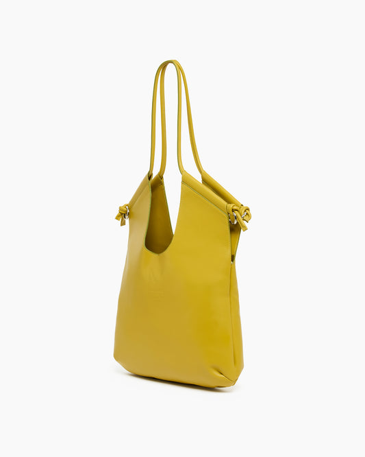 MLO Borsa a spalla dal design morbido GIALLO