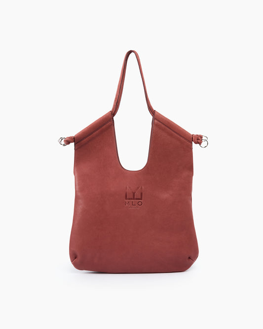 MLO Borsa a spalla dal design morbido MARRONE