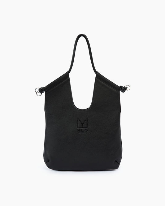 MLO Borsa a spalla dal design morbido NERO