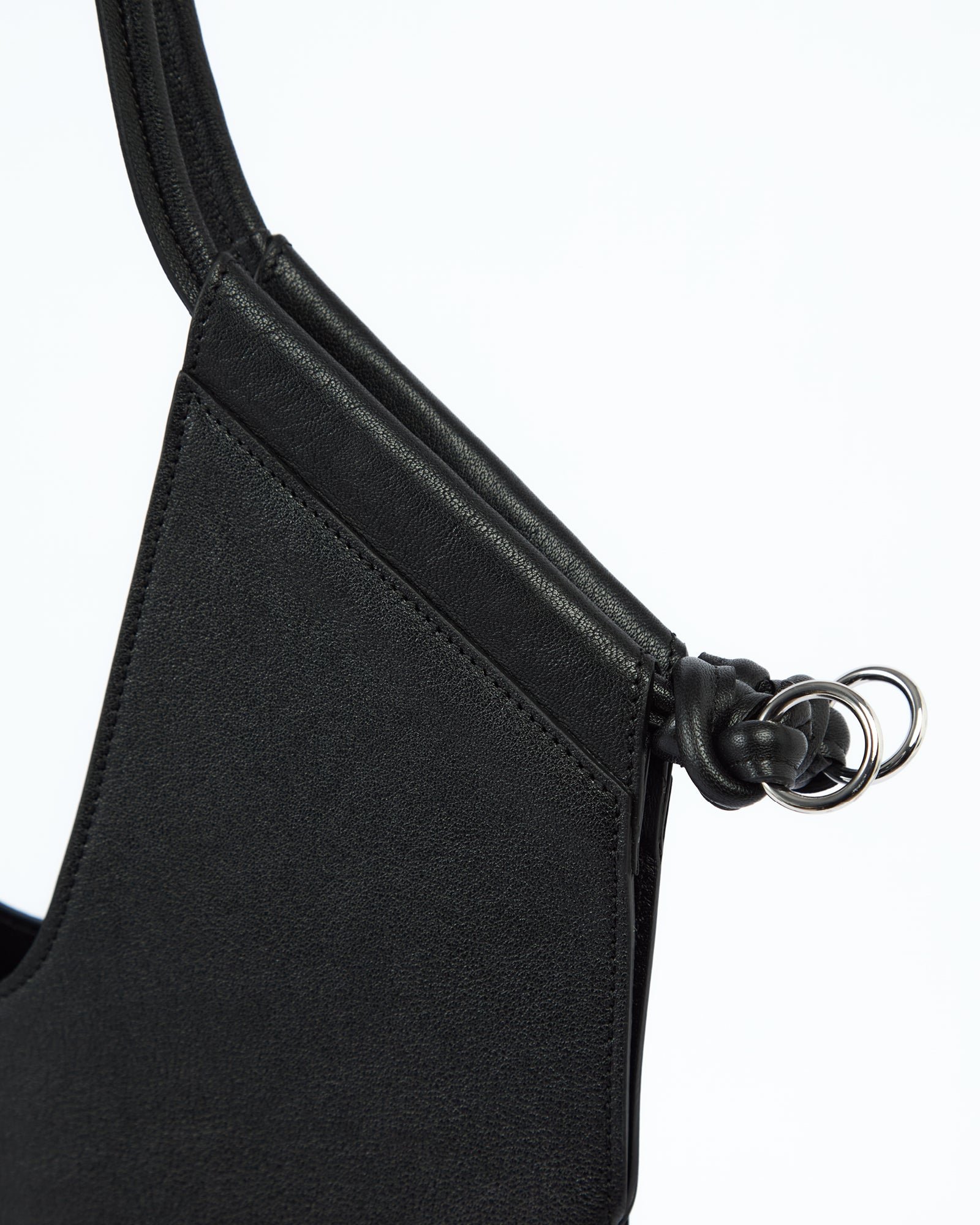 MLO Borsa a spalla dal design morbido NERO