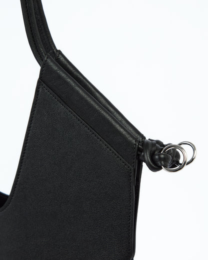 MLO Borsa a spalla dal design morbido NERO