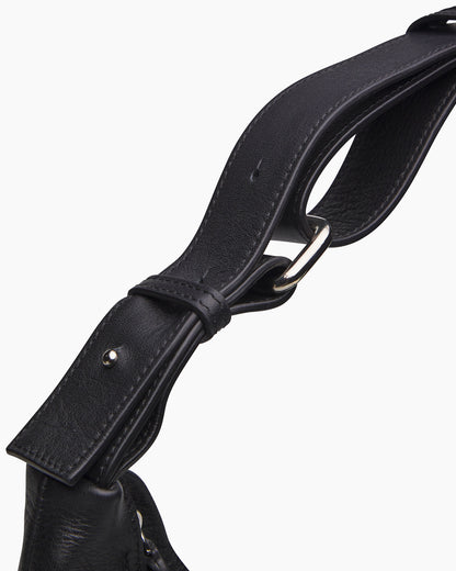 MLO Borsa con tracolla regolabile NERO