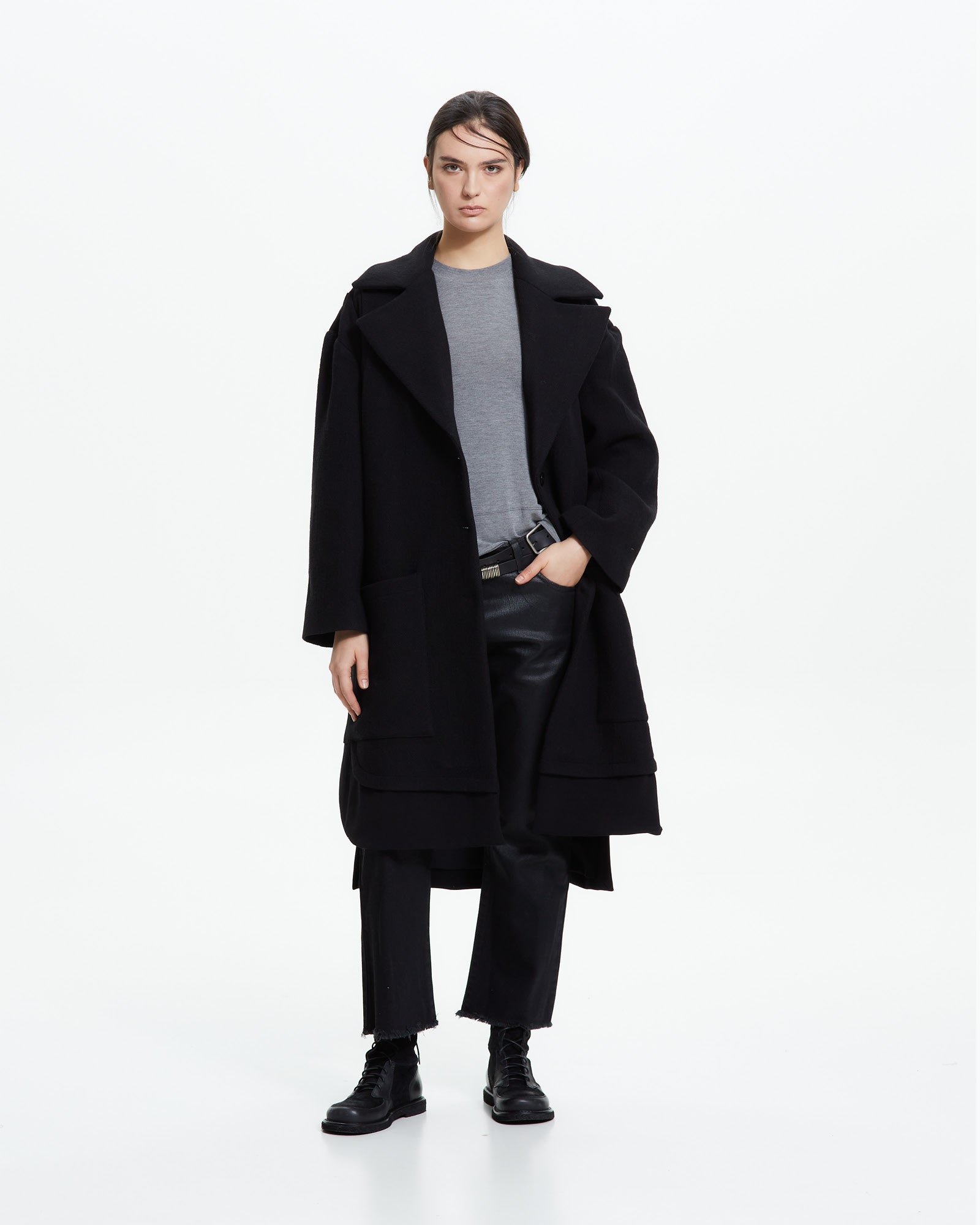 MLO Cappotto over  NERO