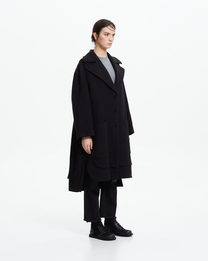 MLO Cappotto over  NERO