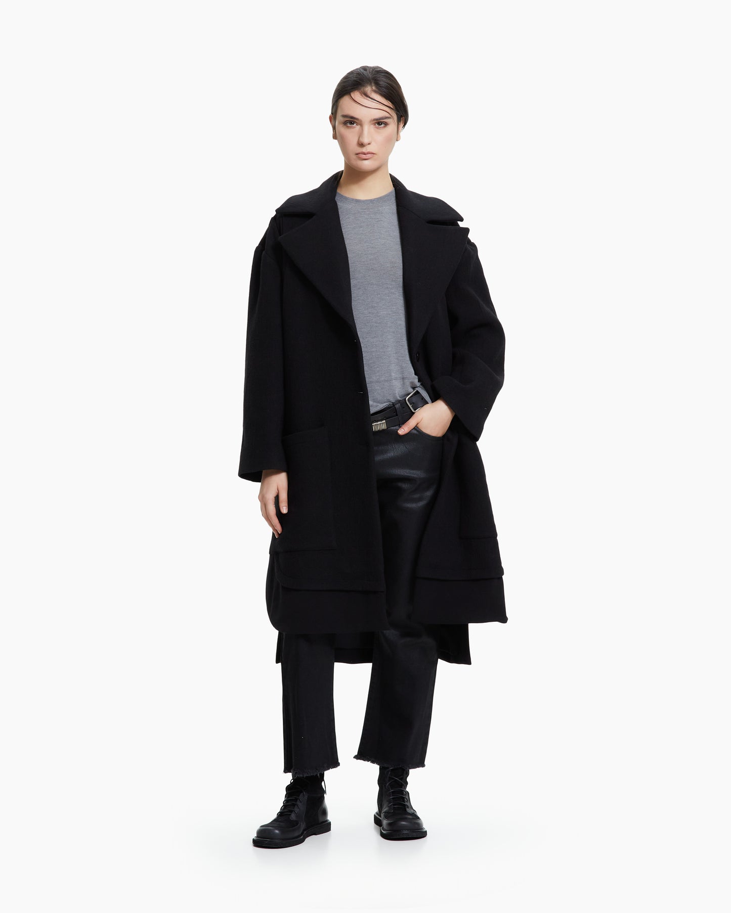 MLO Cappotto over  NERO