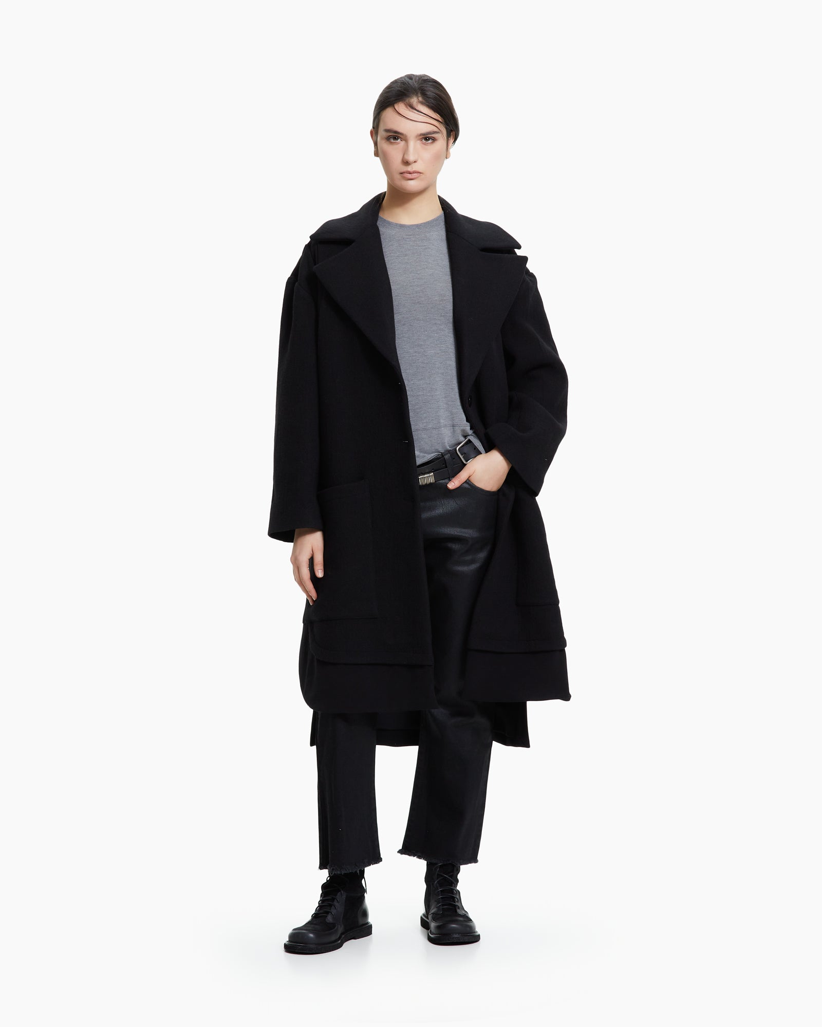 MLO Cappotto over  NERO