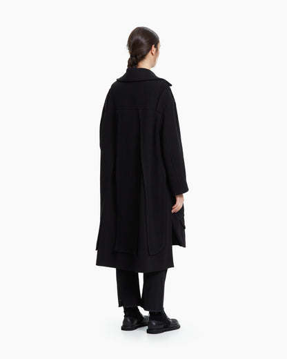 MLO Cappotto over  NERO