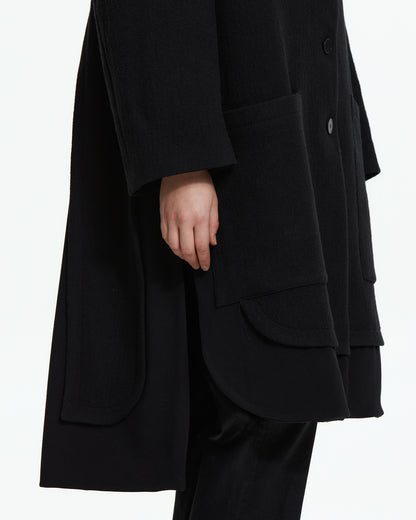 MLO Cappotto over  NERO