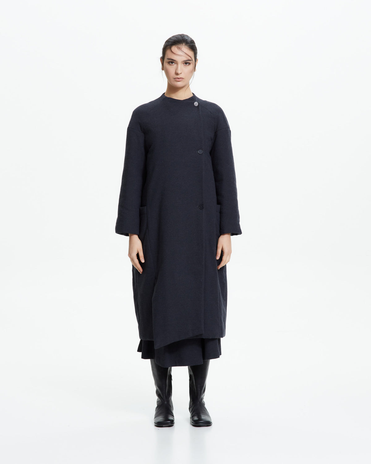 MLO Cappotto asimmetrico  GRIGIO