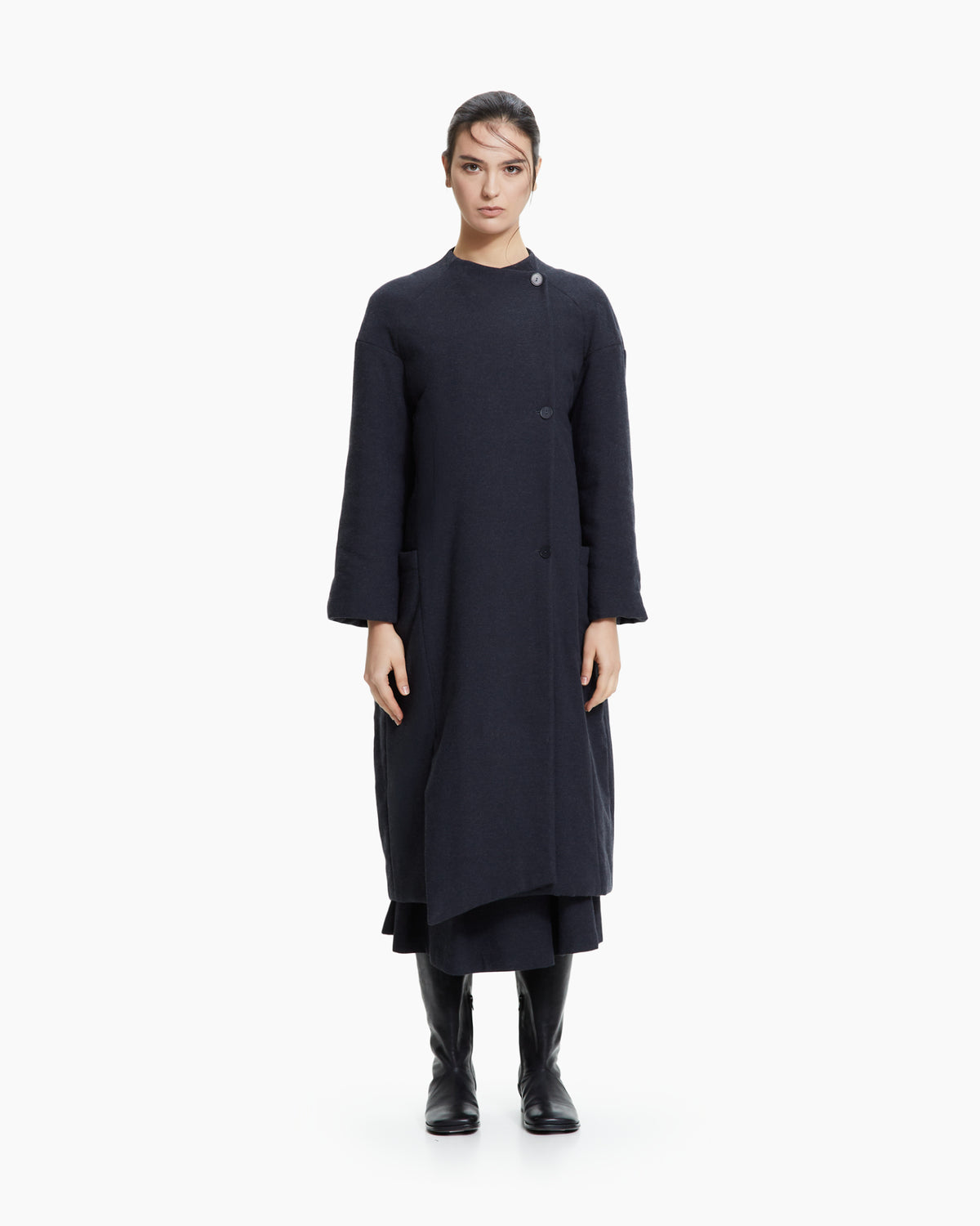 MLO Cappotto asimmetrico  GRIGIO