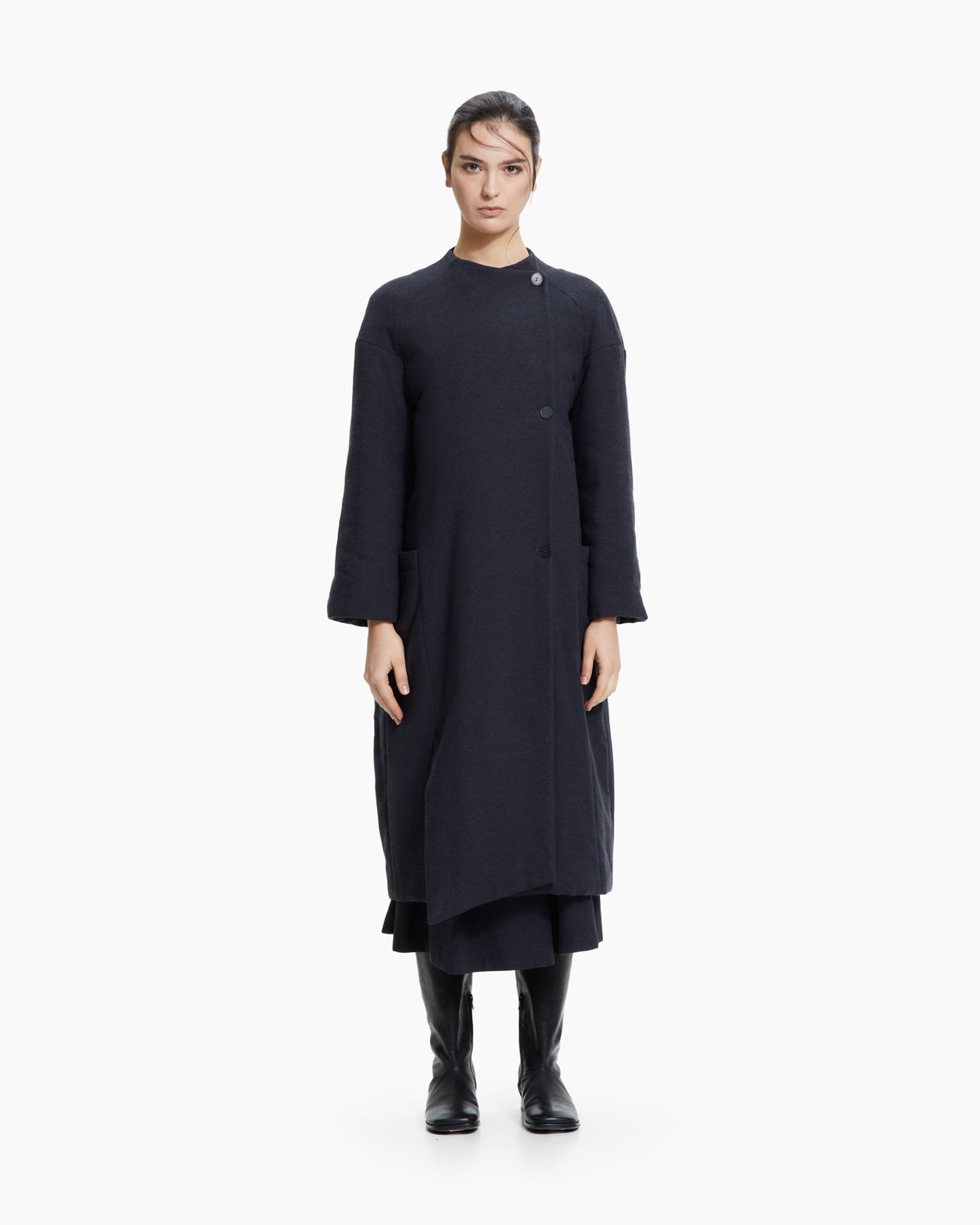 MLO Cappotto asimmetrico  GRIGIO