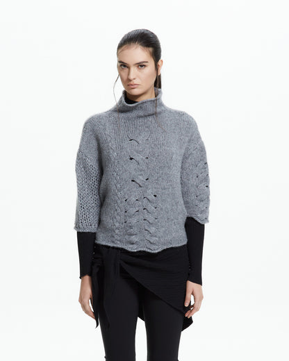MLO Maglia intrecciata GRIGIO