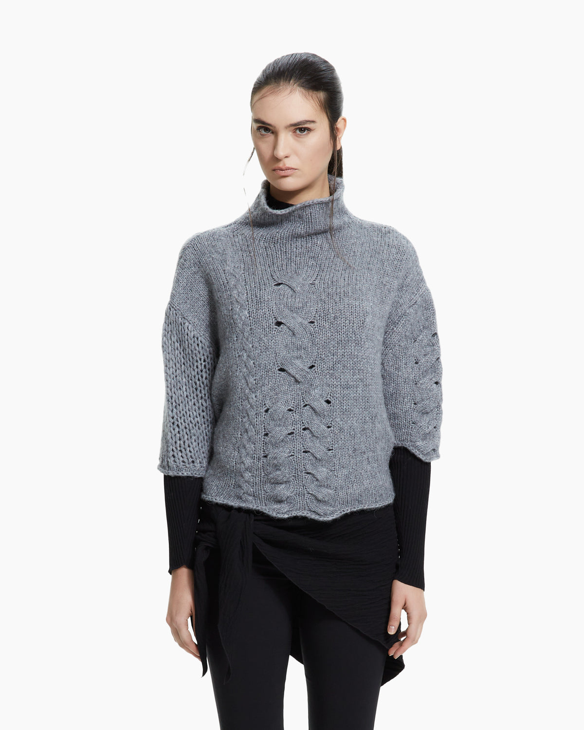 MLO Maglia intrecciata GRIGIO