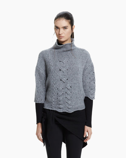 MLO Maglia intrecciata GRIGIO
