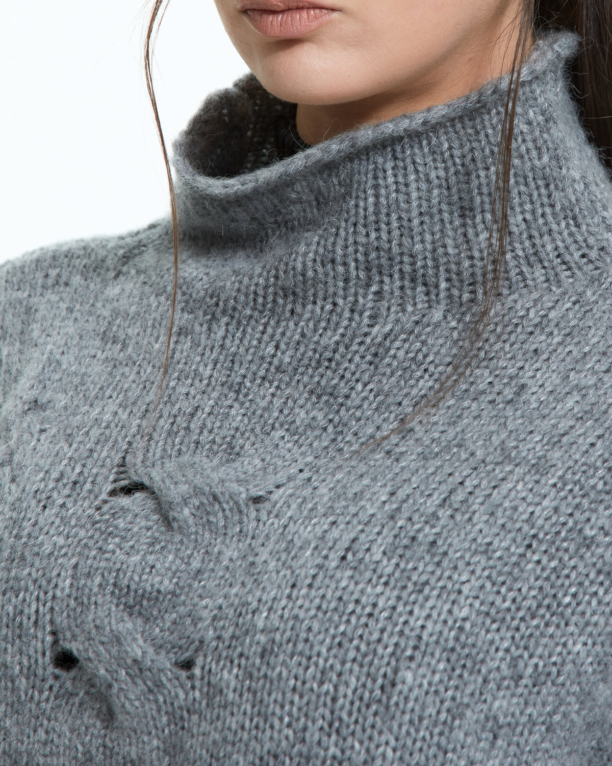 MLO Maglia intrecciata GRIGIO
