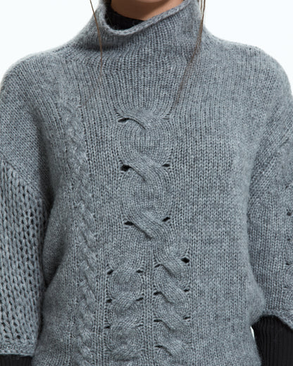 MLO Maglia intrecciata GRIGIO
