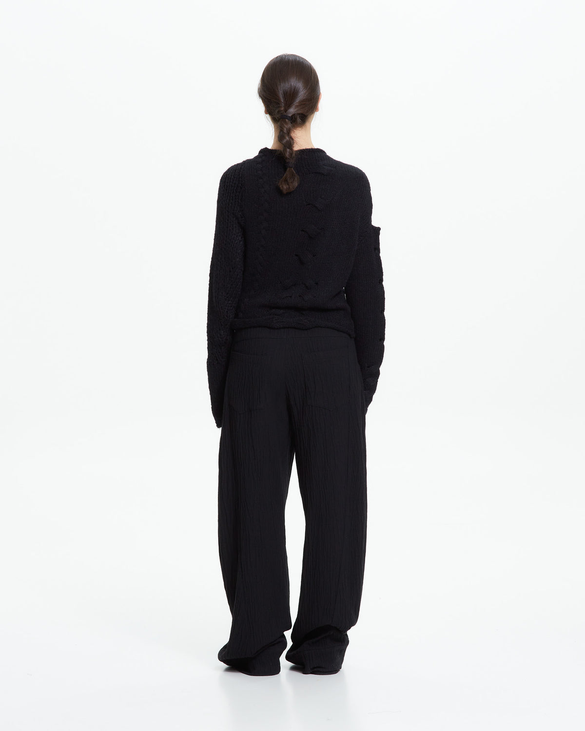 MLO Cardigan in maglia lavorata NERO