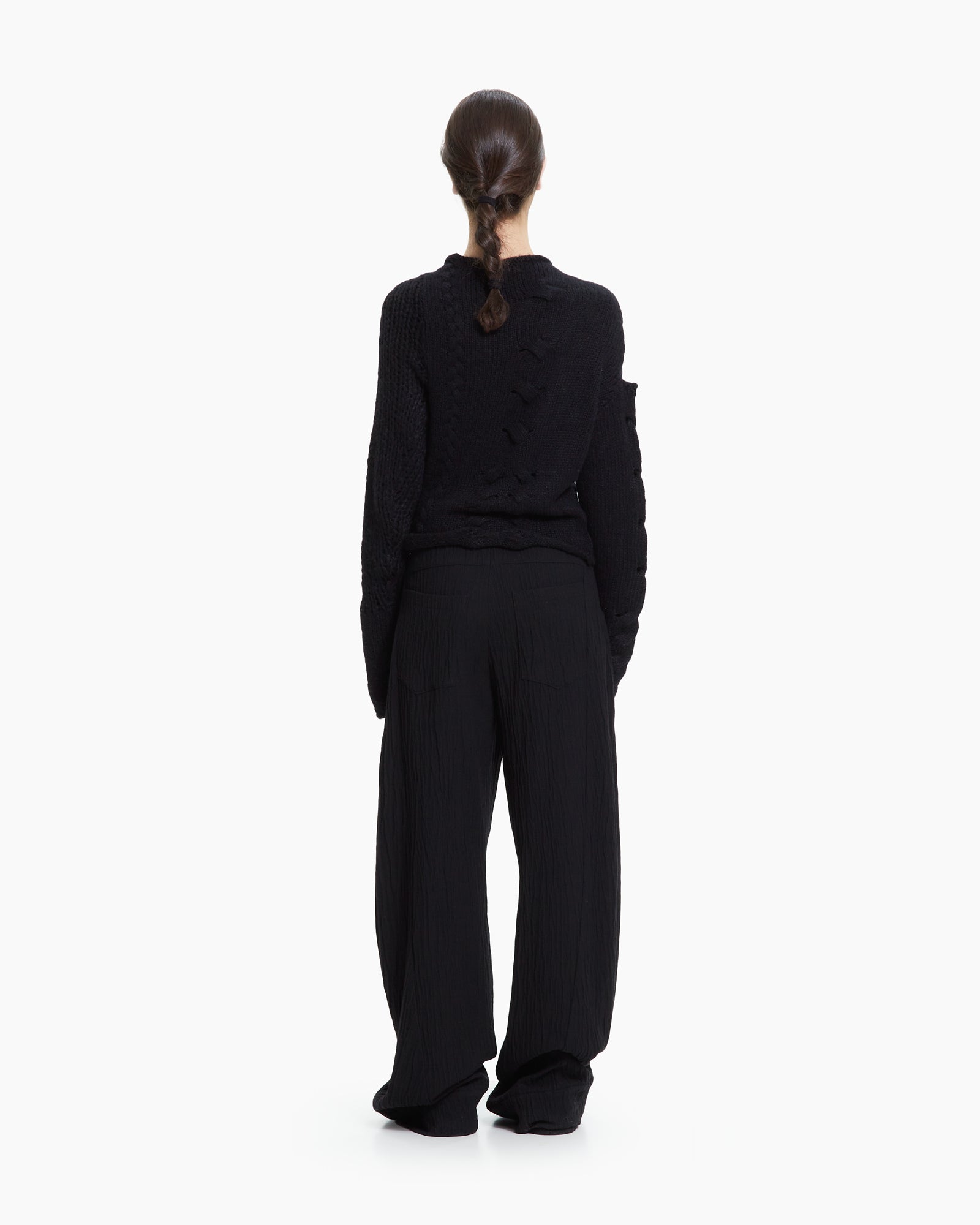 MLO Cardigan in maglia lavorata NERO