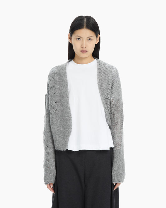 MLO Cardigan in maglia lavorata GRIGIO